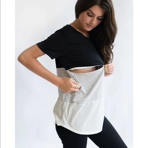 Nursing Queen Colorblock T shirt